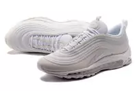 hommes nike air max 97 wave triple white snake skin